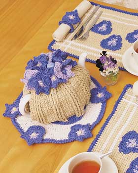 Pansy Teapot Cozy Crochet Pattern
