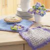 Pansy Dishcloth and Pot Holder