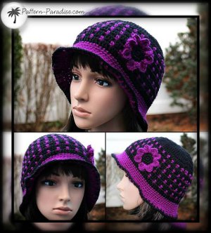 Hidden Sapphire Crocheted Hat