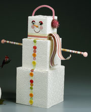 Cube Snowman Winter Decoration
