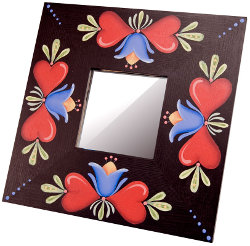 Craft Ideas Mirrors on Hearts And Tulips Mirror   Favecrafts Com