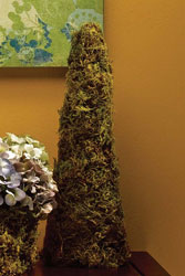 Moss Cone Decoration