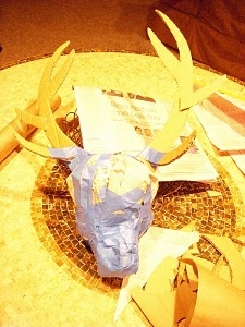 Plaster Faux Deer Head