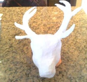 Plaster Faux Deer Head