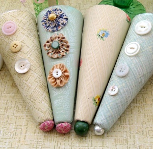 Vintage Cone Decorations