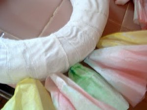 Colorful Coffee Filter Wreath