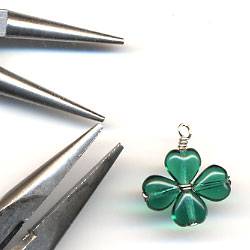 Four Leaf Clover Charm Step 3
