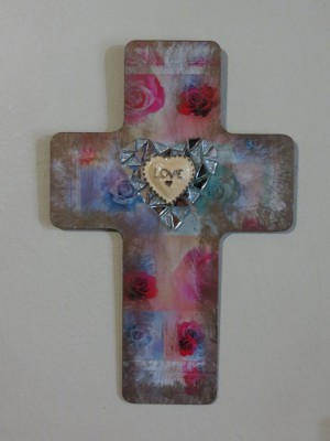 decoupage cross