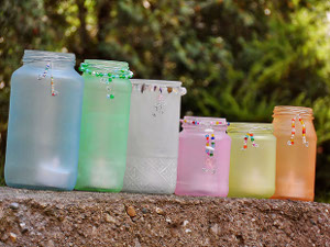 frosted luminaries