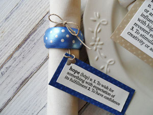 polka dot party rings