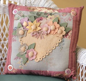 victorian floral pillow