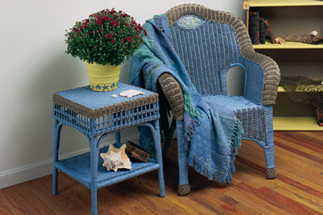 Watercolor Wicker Furniture