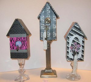 mini birdhouses