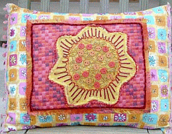 Beaded Flower Pillow Project