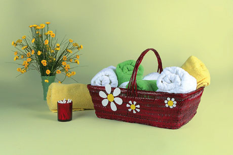 Flower Bathroom Basket
