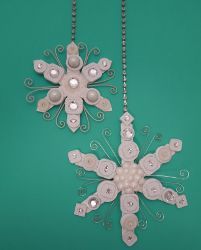 Recycled Snowflake Ornament