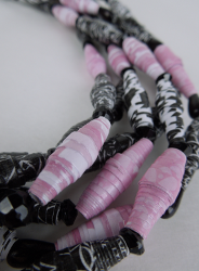 Rolled Scrapbook Paper Beads