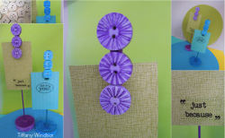 Colorful Button Photo Holders