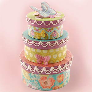 Butterfly Birthday Boxes Centerpiece