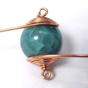 Caged Wire-Wrapped Bead Bracelet
