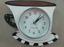 Fabric Coffee Cup Clock