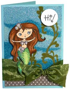 Glittering Mermaid Greeting Card