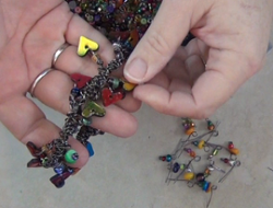 Polymer Clay Heart Charms Bracelet