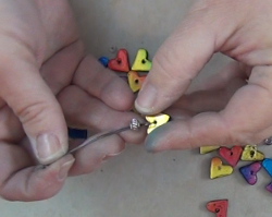 Polymer Clay Heart Charms Bracelet