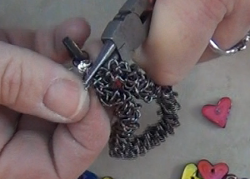 Polymer Clay Heart Charms Bracelet