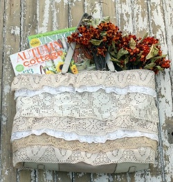 Vintage Style Lace Tote