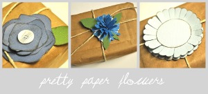 Pretty Paper Bow Flowers