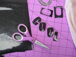 Glittery Iron On Letters