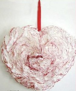 Valentine's Day Coffee Filter Wreath
