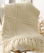 Aran Crochet Throw