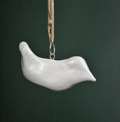 Clay Bird Pendant