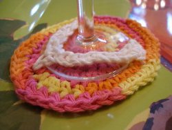 Crocheted Glass Flip Flops