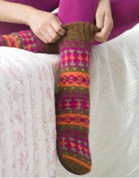 Knitter Slipper Socks