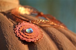 Copper Paper Necklace