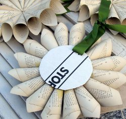 Decorative Vintage Paper Wreath