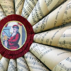 Decorative Vintage Paper Wreath