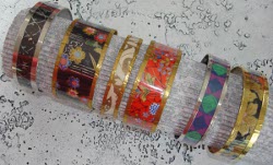 Water Bottle and Paper Bangles