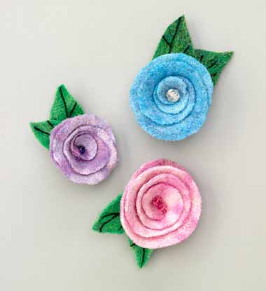 Felted Roses
