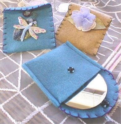 Craft Ideas Leaves on Fanciful Felt Pouches   Favecrafts Com