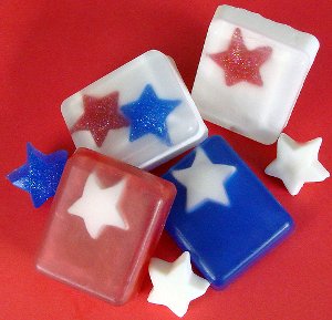 July 4th Star Soap 4