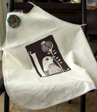 Stencil Painted Apron