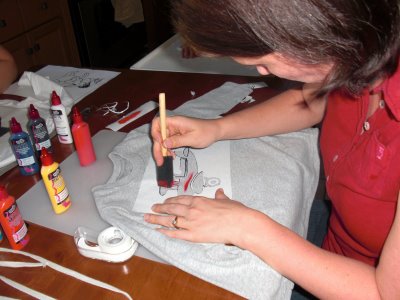Painting with Stencil