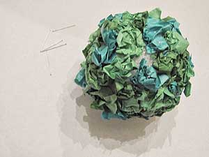 Tissue Paper Ball Finished