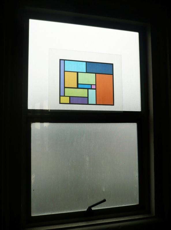 Faux Stained Glass Window 1