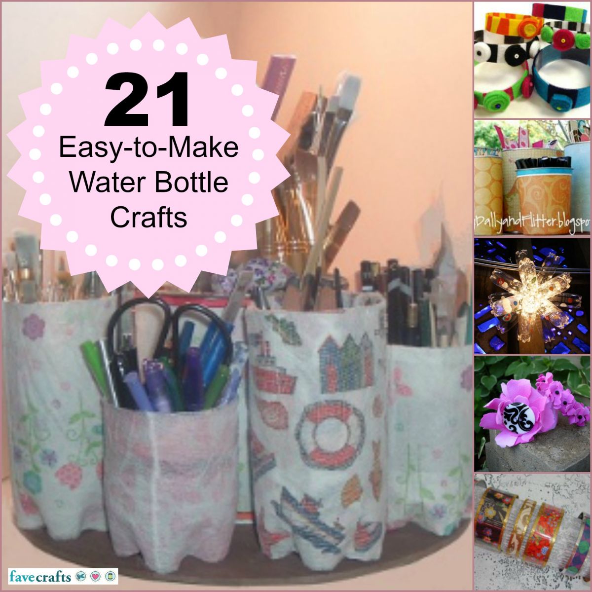 25 Easy to Make Water Bottle Crafts