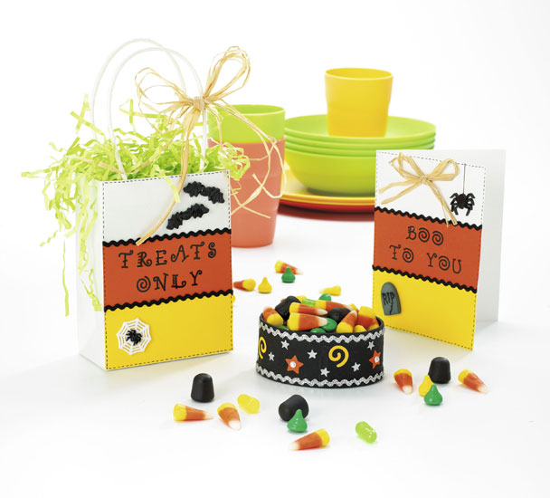 Candy Corn Halloween Paper Crafts